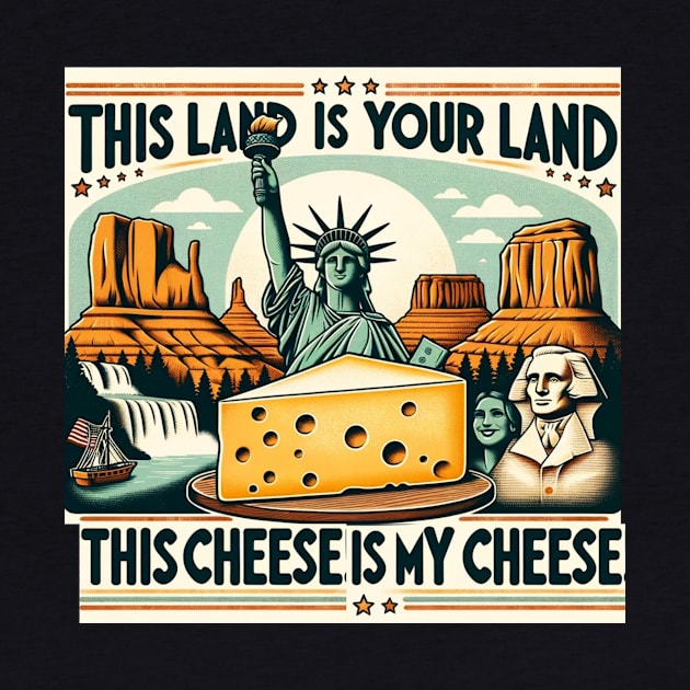 This Land is my cheese America Cheese lover by WearablePSA